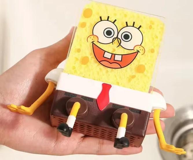 Набір для миття посуду Губка Боб щітка та стійка (AWN-00015) Набір для миття посуду Губка Боб щітка та стійка (AWN-00015)