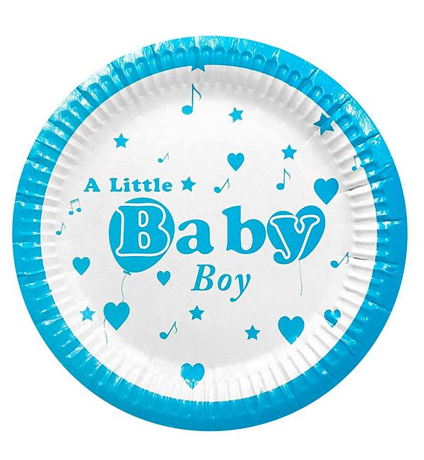 Бумажные тарелки Baby boy 10 шт. 18 см