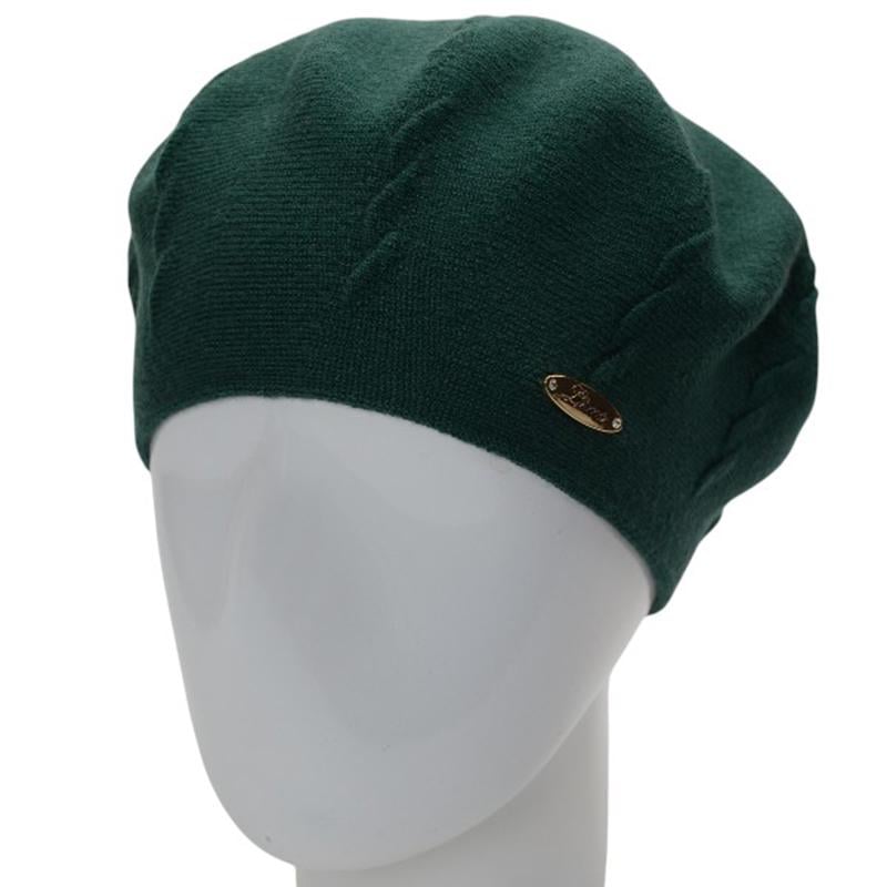 Берет жіночий Novita ВІКІ подвійний з візерунком one size Смарагдовий (285935) - фото 1 Берет жіночий Novita ВІКІ подвійний з візерунком one size Смарагдовий (285935) - фото 1