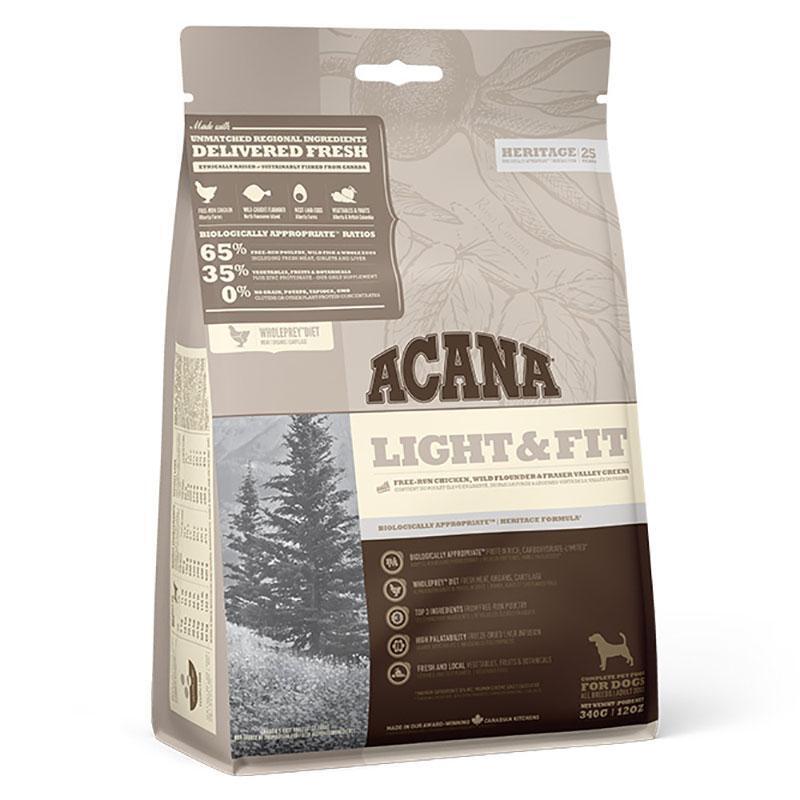 Корм сухий для дорослих собак з надлишковою вагою ACANA Light & Fit Recipe з м'ясом курчат 340 гу (a51235) - фото 2 Корм сухий для дорослих собак з надлишковою вагою ACANA Light & Fit Recipe з м'ясом курчат 340 гу (a51235) - фото 2