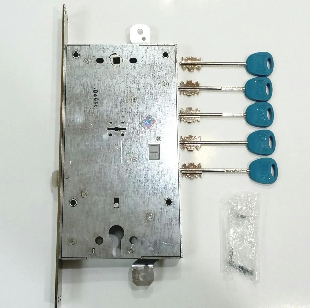 Замок 456 L двухсистемный 5 ключей Хром (1-30175) - фото 3 Замок 456 L двухсистемный 5 ключей Хром (1-30175) - фото 3