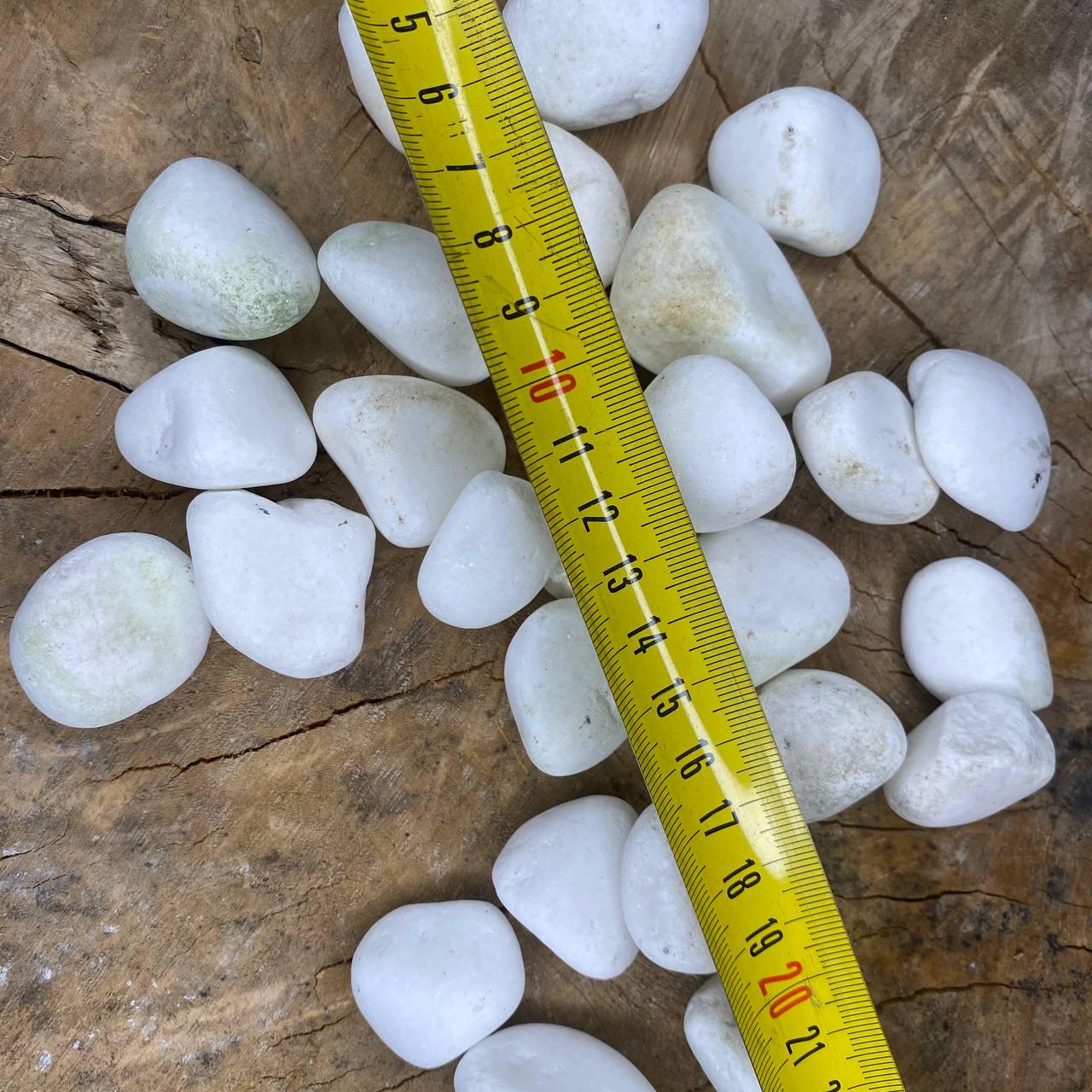 Галька мармурова декоративна 25 кг 1-3 см Ультрабілий - фото 4 Галька мармурова декоративна 25 кг 1-3 см Ультрабілий - фото 4