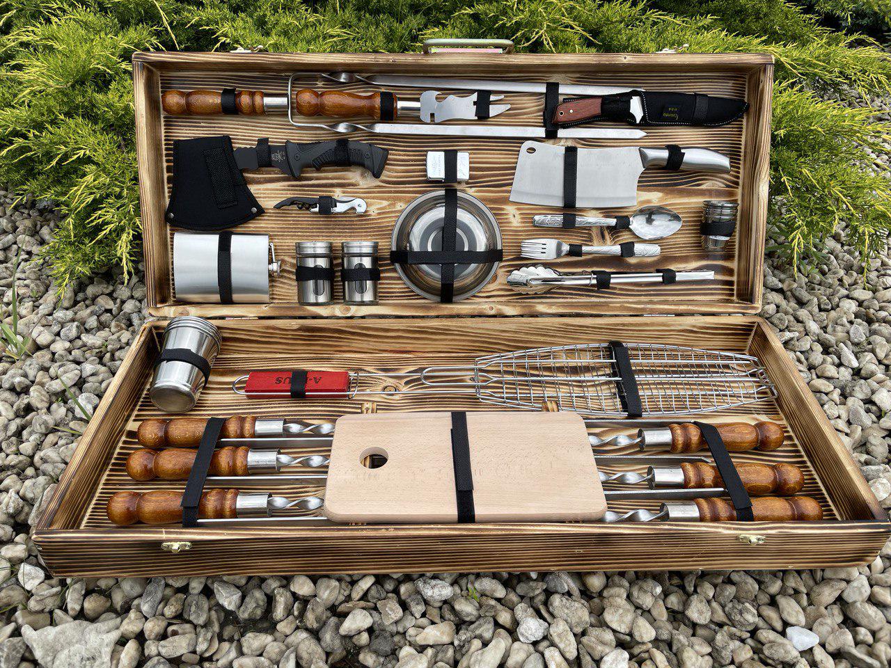 Набор шампуров в кейсе Шашлычник-2 XL