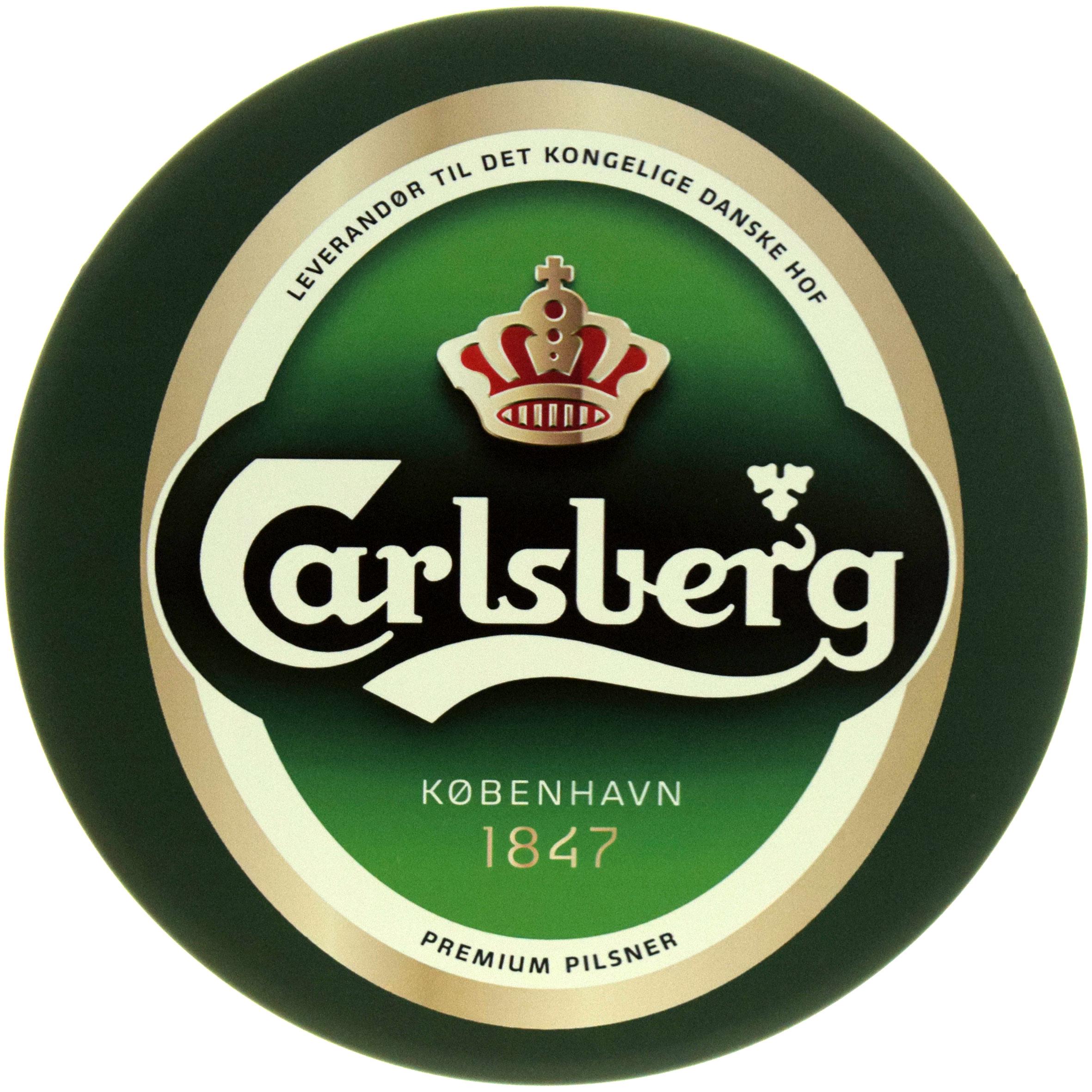 Табличка металлическая "Carlsberg" 30 см (ms-104644)