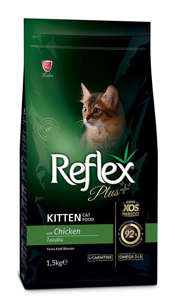 Корм сухий Reflex Plus Kitten Chicken з куркою для кошенят 1,5 кг (RFX-301)