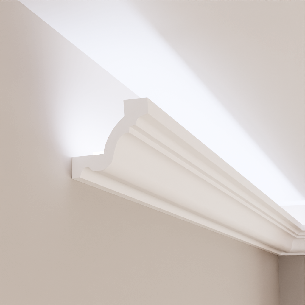 Карниз полиуретановый Gaudi Decor P 134 для LED освещения 63x60x2000 мм (25408982)