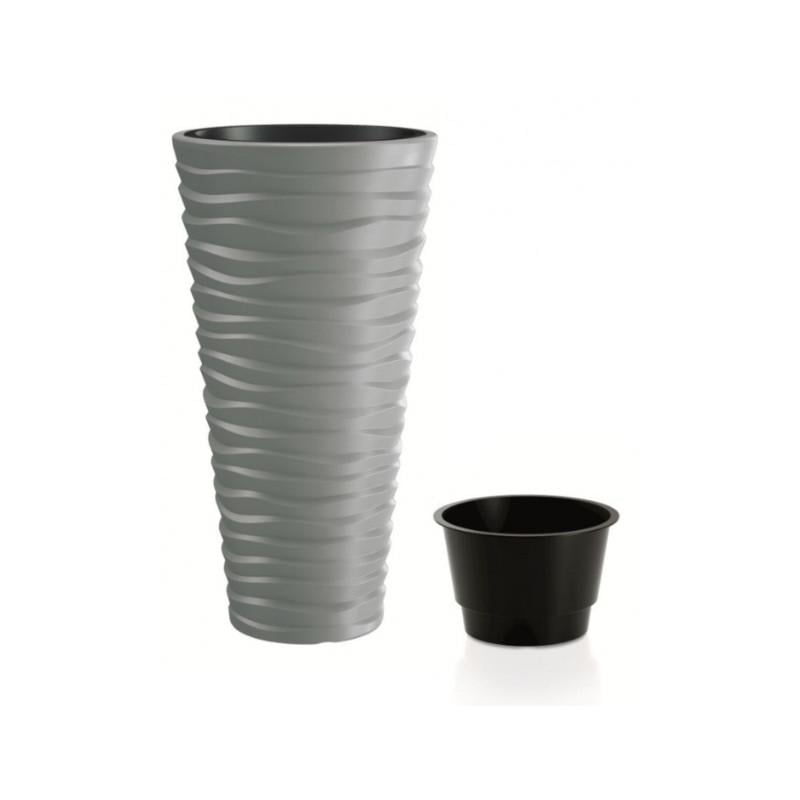 Горшок для цветов Prosperplast Sand Slim 30 см Серый (DPSA300-405U)