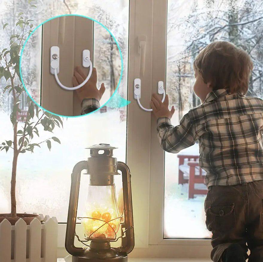 Блокиратор для вікна Mommy Bag з тросом Білий (142590) - фото 6