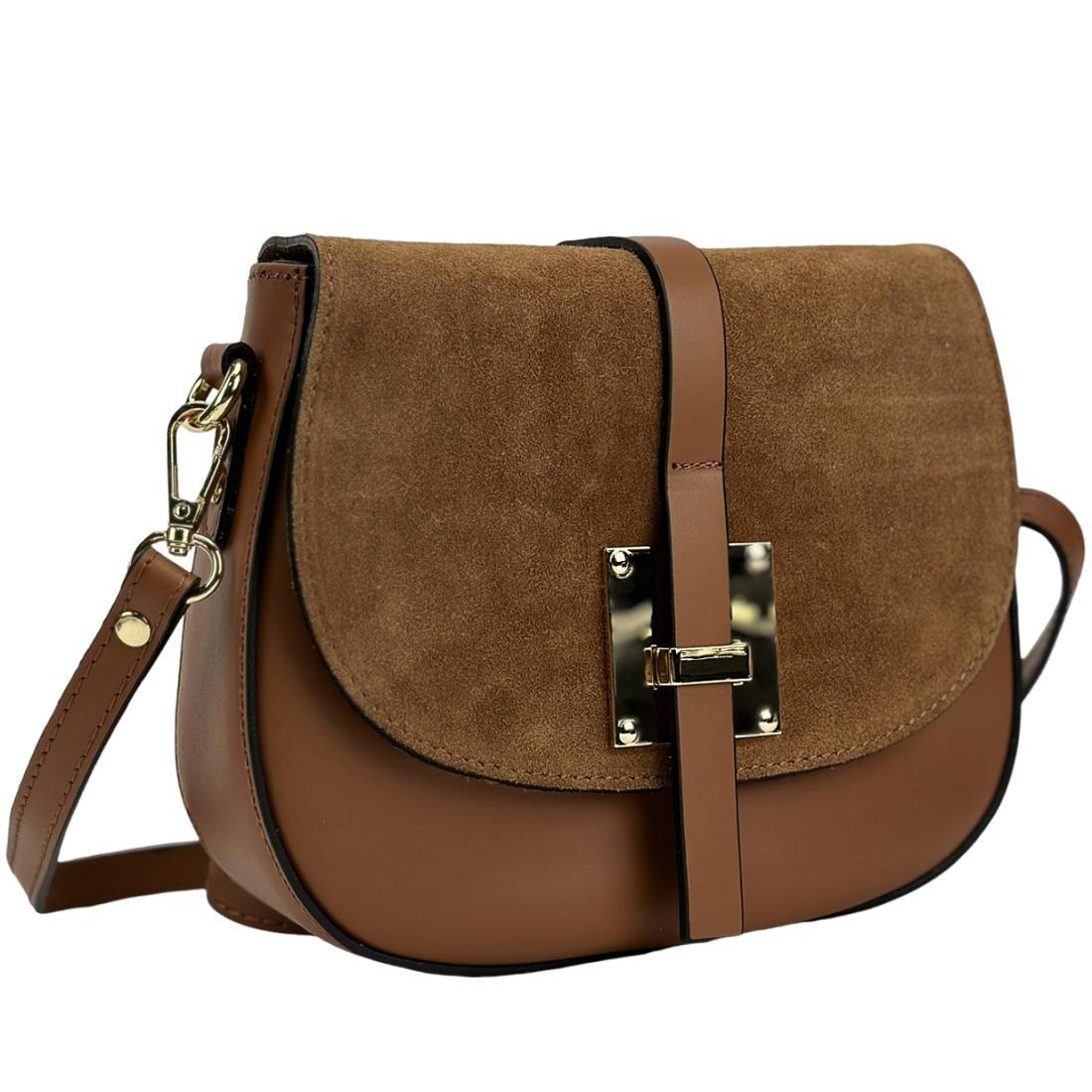 Женская кожаная сумка Firenze Italy F-IT-9888C с клапаном Рыжий (2656558597)