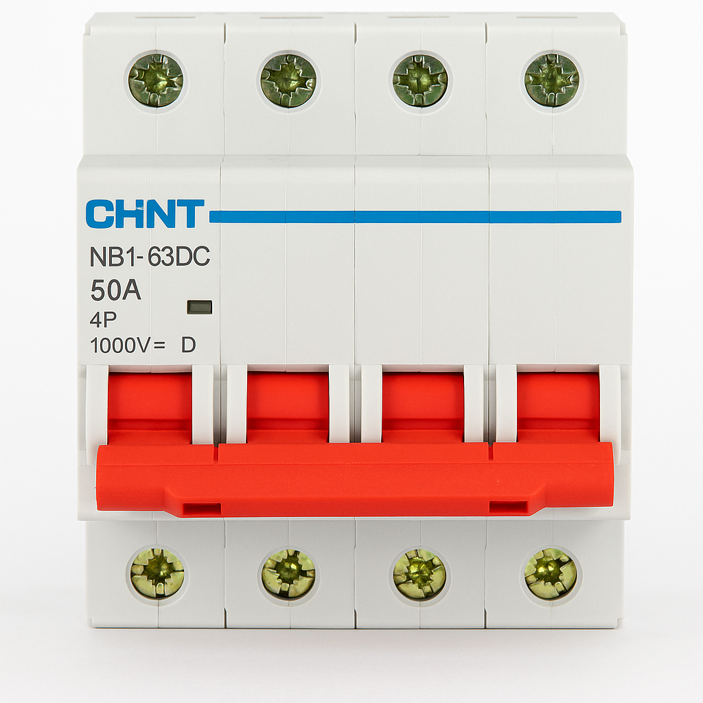 Автоматичний вимикач постійного струму CHINT NB1-63DC 4P-50A (29726099)