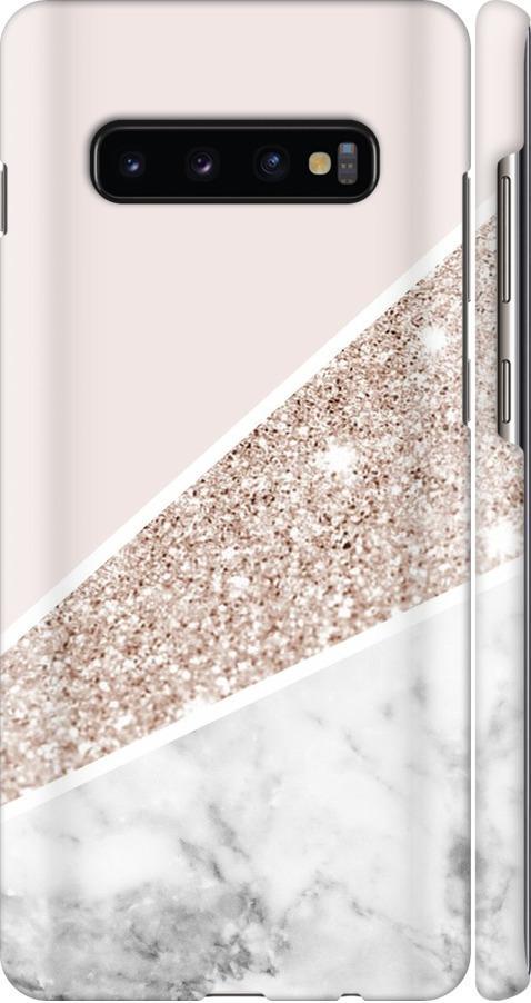Чехол на Samsung Galaxy S10 Plus Пастельный мрамор (4342m-1649-42517)