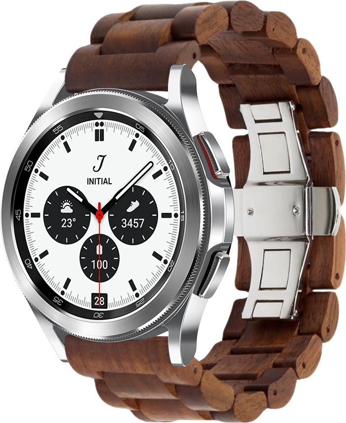 Ремешок деревянный WoodLock для Galaxy Watch 4 Classic 42 мм Brown (28276-30)