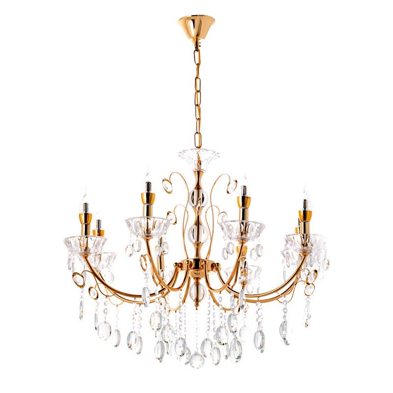 Люстра подвесная хрустальная свечи Light House ES-15575/8 Золото