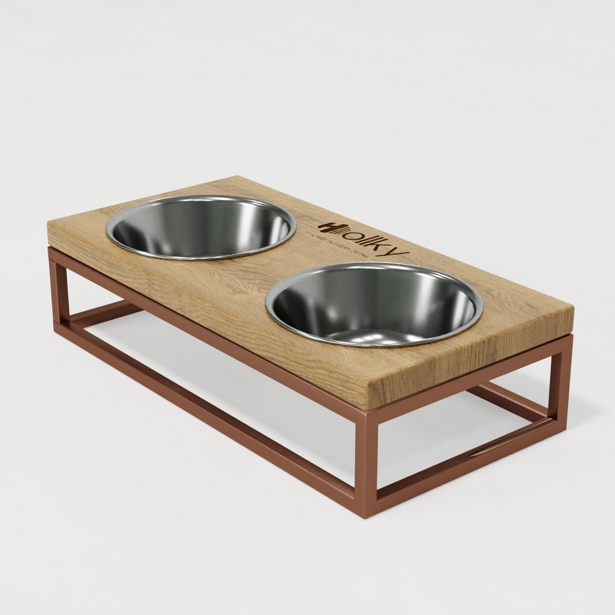 Миски на підставці для маленьких собак і котів Hollky Base S 2х0,45 л (BS-36187-GLNT) - фото 6 Миски на підставці для маленьких собак і котів Hollky Base S 2х0,45 л (BS-36187-GLNT) - фото 6