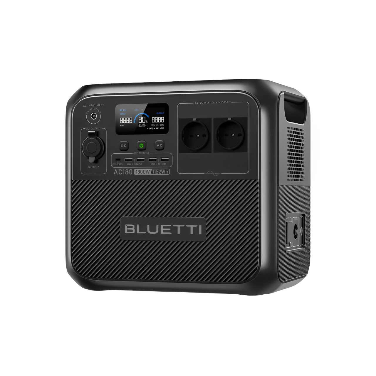 Зарядна станція Bluetti AC180 (1152Wh) потужністю 2700W (1800W) на 3500+ життєвих циклів (000768)
