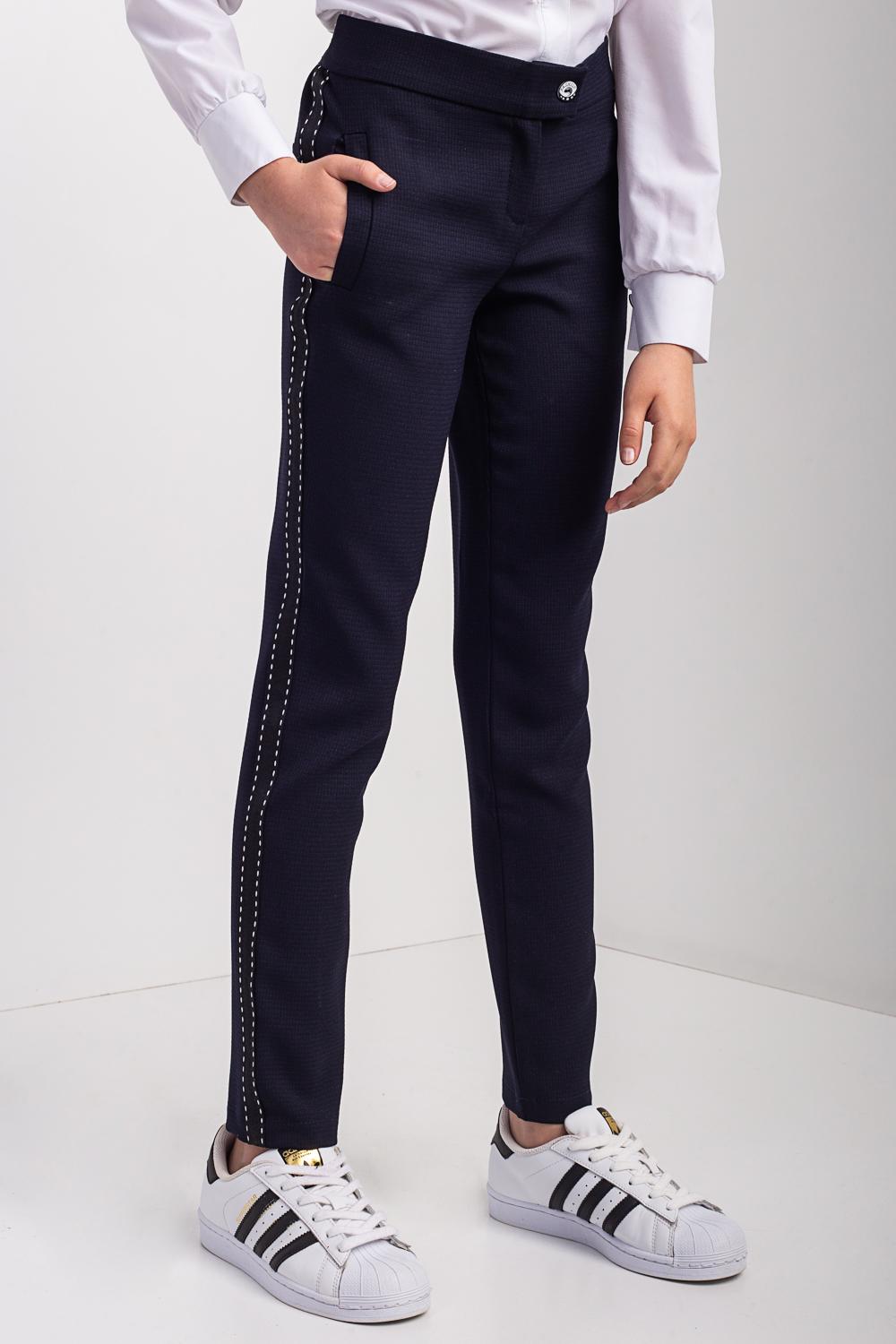 Брюки школьные классические Diва для девочки с лампасами 122 см (15011) Брюки школьные классические Diва для девочки с лампасами 122 см (15011)