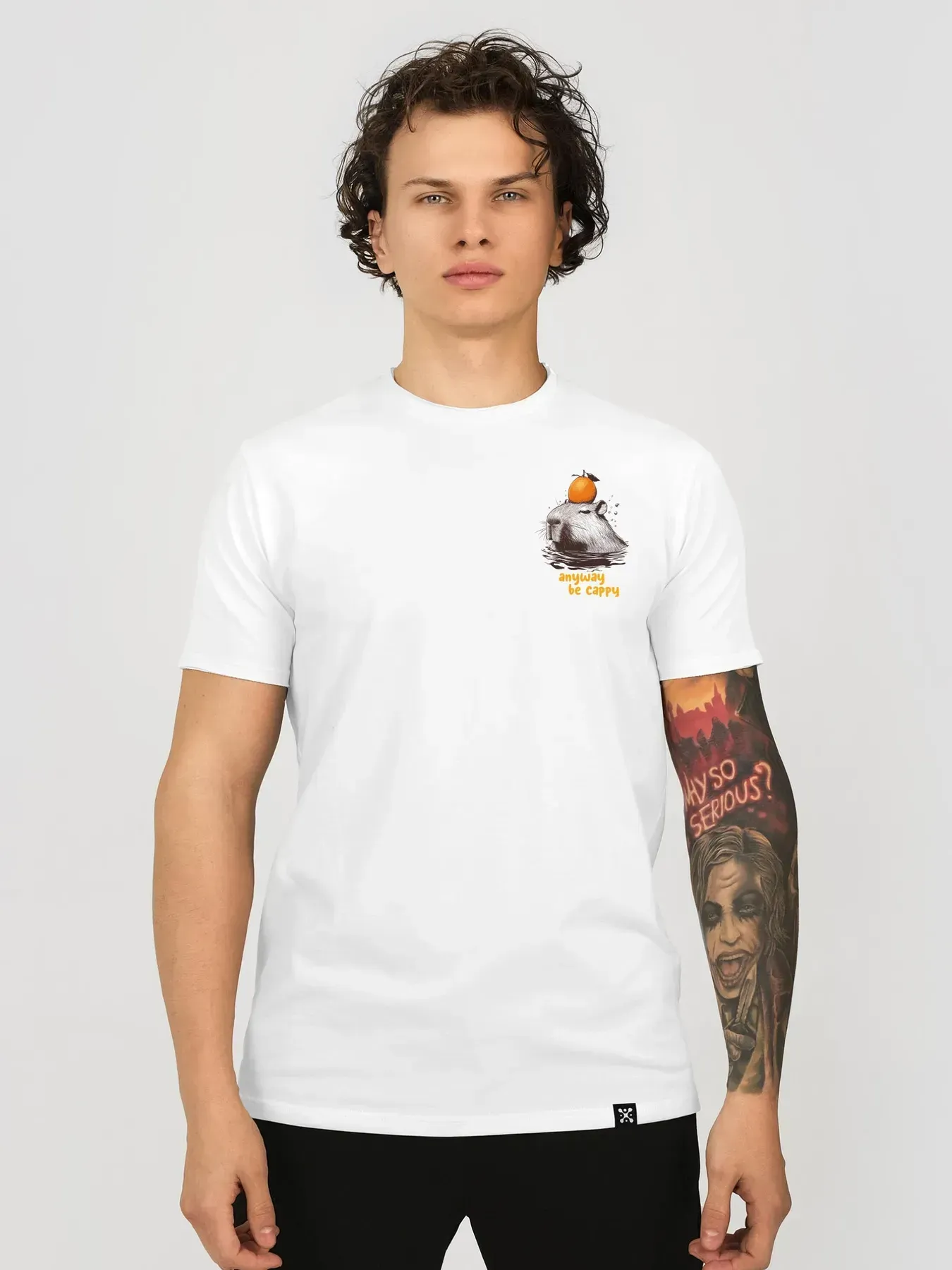 Футболка мужская Капибара "Anyway, be Cappy" 3XL Белый (27206165) Футболка мужская Капибара "Anyway, be Cappy" 3XL Белый (27206165)