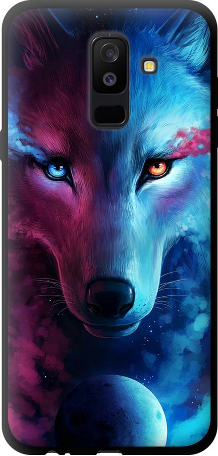 Чехол на Samsung Galaxy A6 Plus 2018 Арт-волк (3999b-1495-42517)