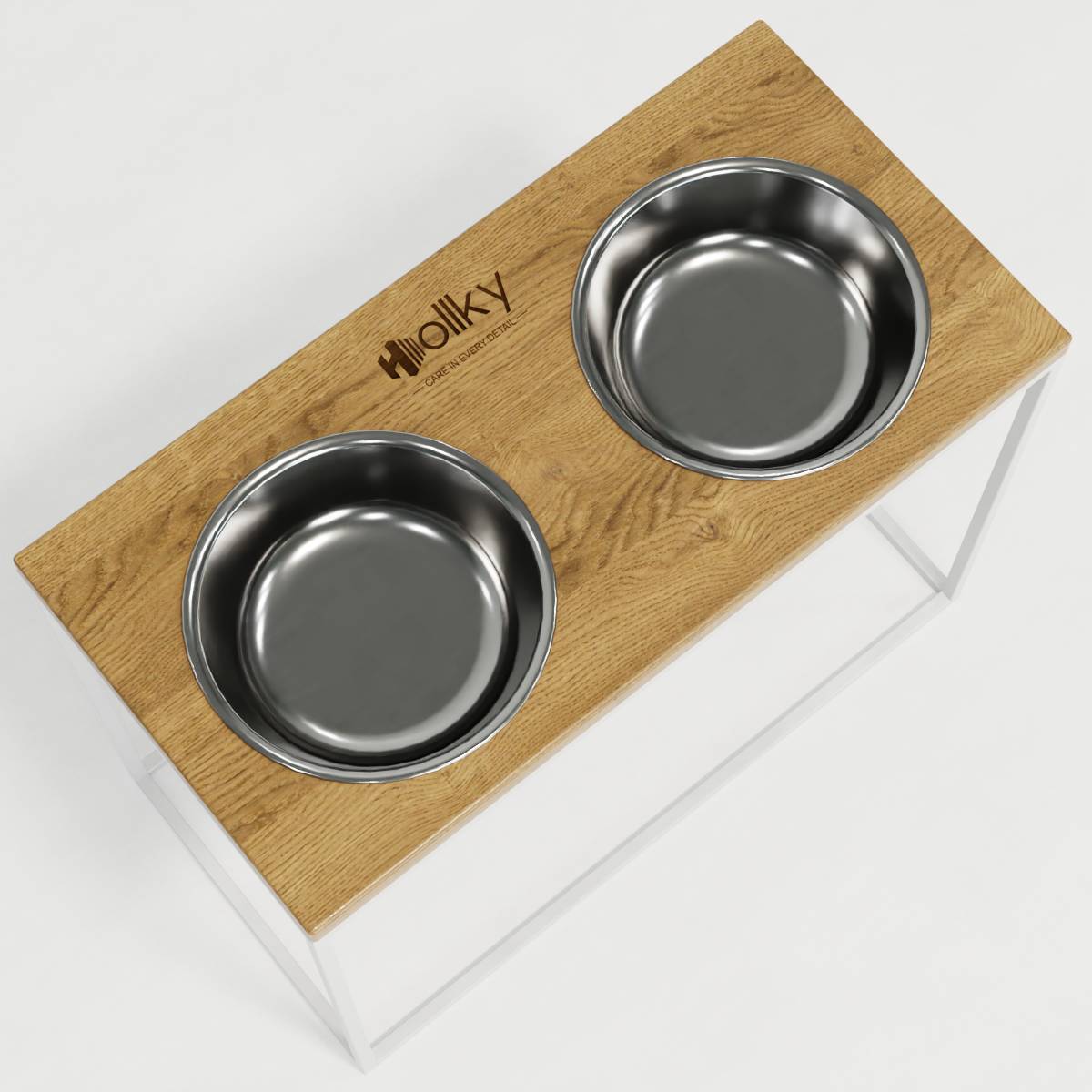 Миски на подставке для больших собак Hollky Base XL20 2х1,8 л (BXL40-522640-WHNT) - фото 7 Миски на подставке для больших собак Hollky Base XL20 2х1,8 л (BXL40-522640-WHNT) - фото 7