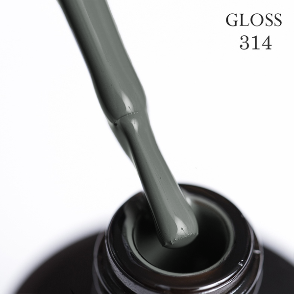 Гель-лак GLOSS 314 11 мл Приглушенный оливковый (635495)