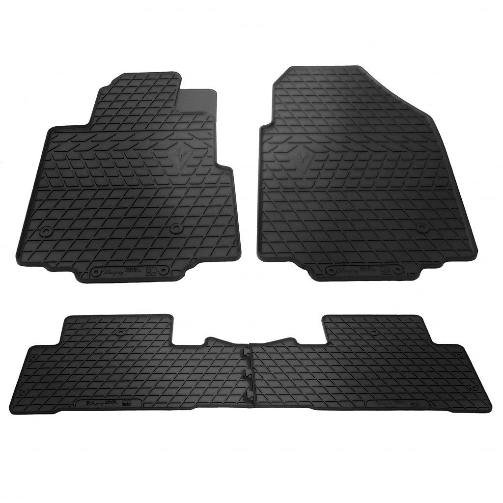 Гумові килимки Stingray для Honda Pilot 2008-2015 рр. резина Чорний Гумові килимки Stingray для Honda Pilot 2008-2015 рр. резина Чорний