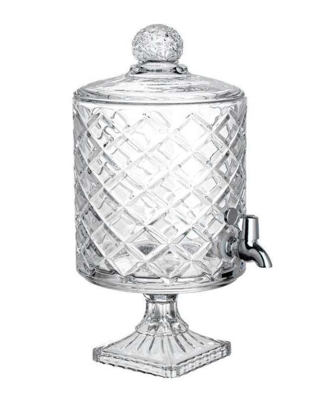 Лимонадник стеклянный Crystal Flow с краном 4,5 л (35377928)
