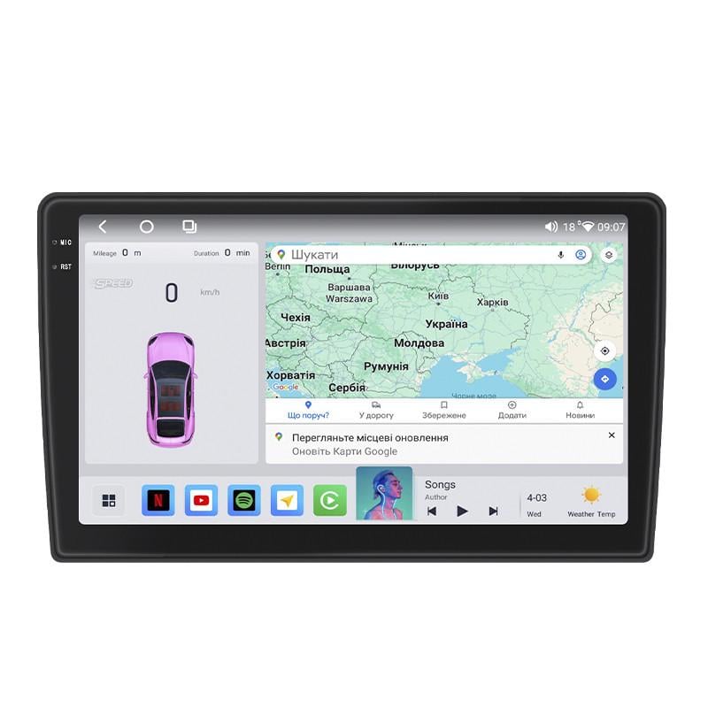 Автомагнітола Lesko для Volkswagen Sharan II Рестайлінг 2015- 4/64 QLED CarPlay GPS Prime 9" (22391530)