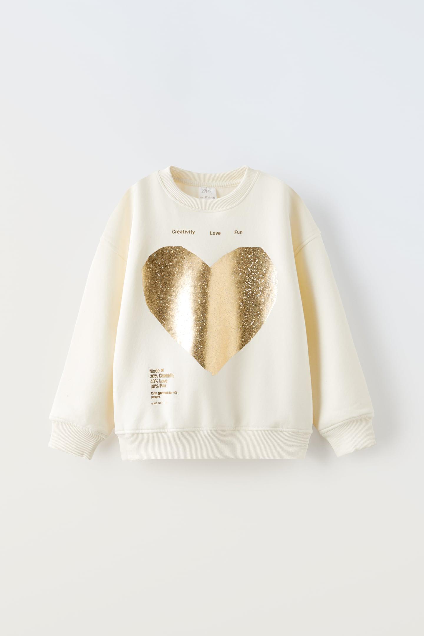 Свитшот для девочки Zara 164 см Бежевый (1165761251)