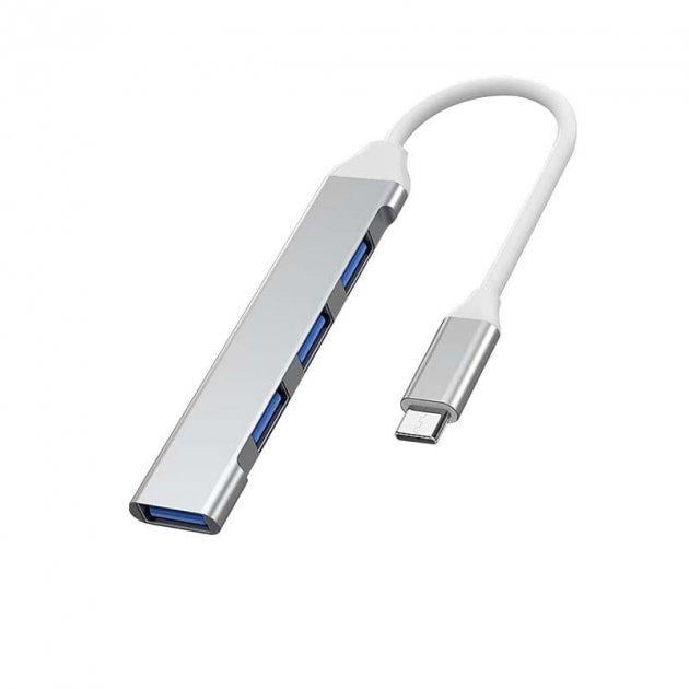 Адаптер Type-C на USB для MacBook Bodasan Grey (С050722)