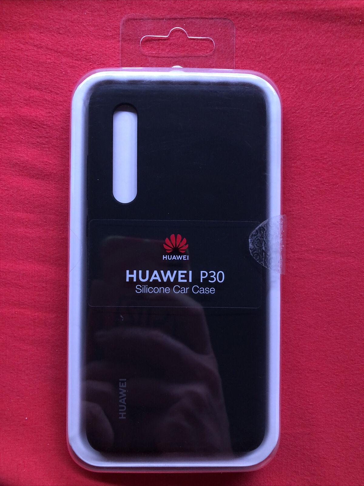 Чехол защитный противоударный Huawei P30 Silicone Car Case Силикон Черный - фото 2