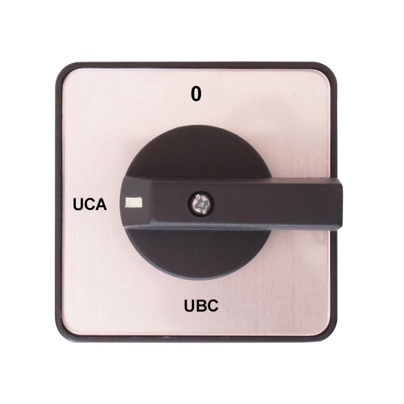 Перемикач пакетний вольтметр CHINT LW32-25/YH2/2 0-UAB-UBC-UCA 25A 400V (425055)