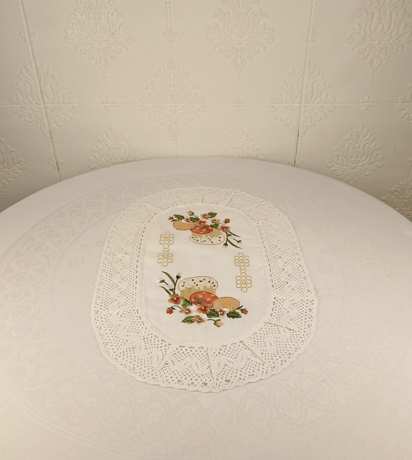 Салфетка пасхальная овальная YM50335A 40x65 см (CN37819)