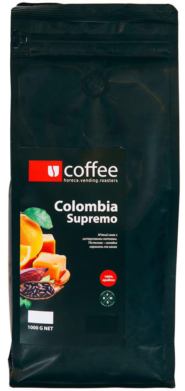 Кава зернова Ucoffee Colombia Supremo 100% Арабіка 1 кг (К543/6)