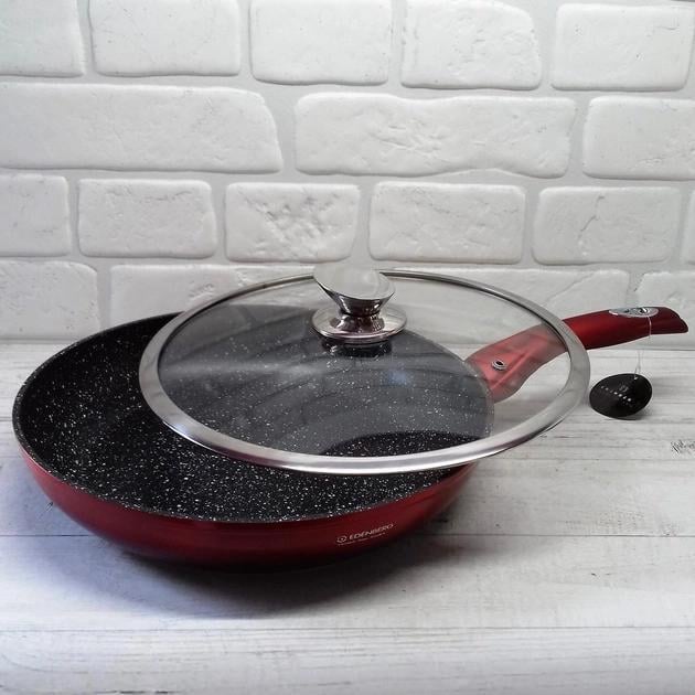 Сковорода индукционное дно Edenberg EB-3336 с антипригарным мраморным покрытием 20 см (2530554822) - фото 2