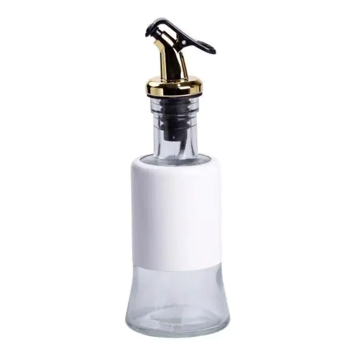 Набір для спецій на підставці з пляшками для олії та оцту 8 предметів Білий (HP-1360W) - фото 6