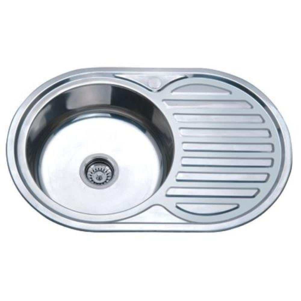 Мойка для кухни Zerix врезная Z7750-08-180E Satin (8008)