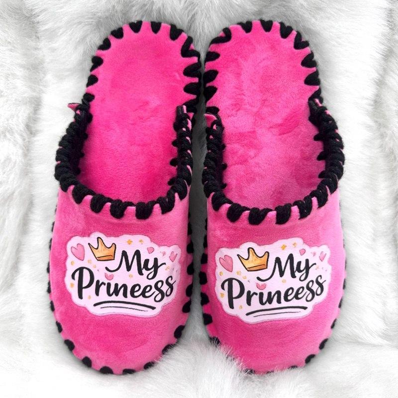 Домашние тапочки женские My Princess велюровые с закрытым носком/фетровая подошва р. 40/41 Розовый (VE-21-223-40/41)
