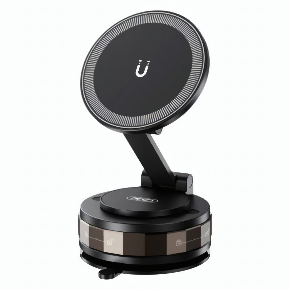 Держатель для телефона в машину Xo MagSafe магнитный на стекло и панель с присоской для iPhone поворотный 360° (XO-C178)