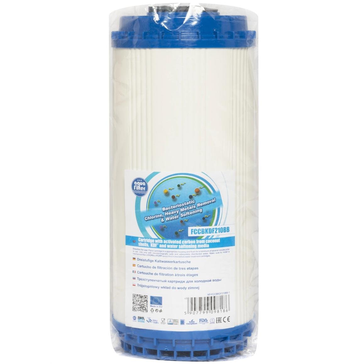 Картридж угольный с умягчением воды Aquafilter FCCBKDF2 10BB (2862)