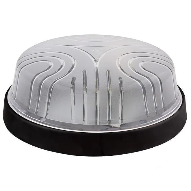 Настінно-стельовий світильник ERKA 1103-Black круглий прозорий E27 IP20 Чорний (27551744)