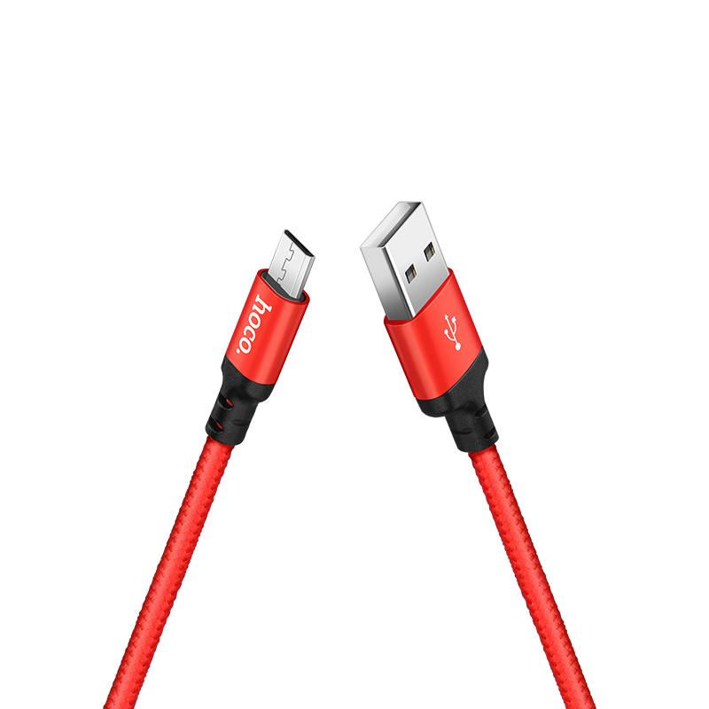 Кабель Hoco X14 Times Micro USB 1 м Красный