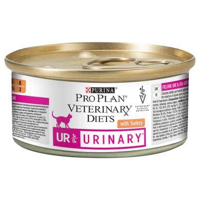 Влажный корм для кошек при заболеваниях мочевыводящих путей Pro Plan Veterinary Diets UR Urinary 195 г Индейка