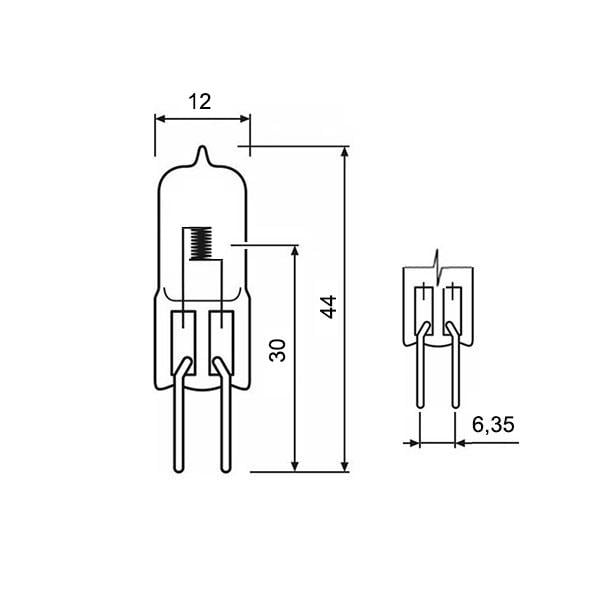 Лампа галогенна Osram 64445U 50 W 24V GY6.35 - фото 4