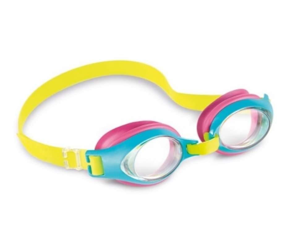 Окуляри для плавання дитячі Intex 55611 від 3 до 8 років S Рожевий (14319453)
