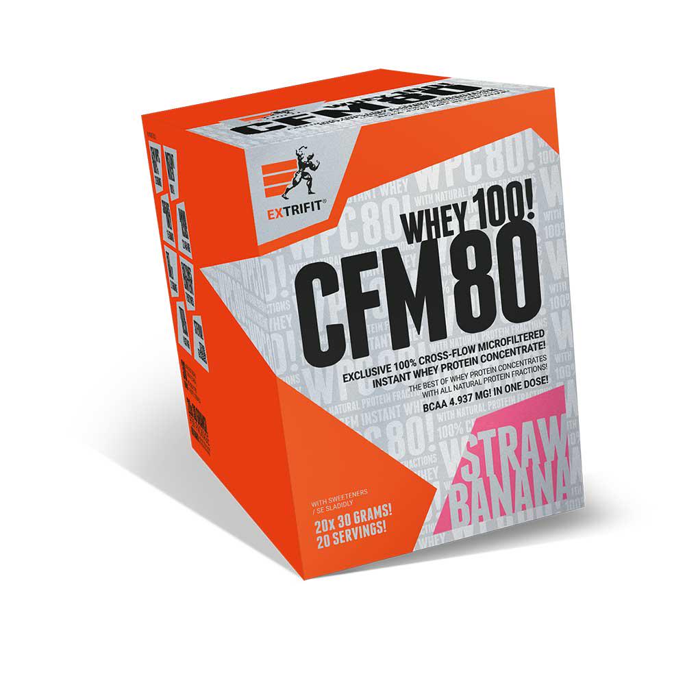 Протеин Extrifit CFM Instant Whey 80 Box Strawberry Banana 20 packs
