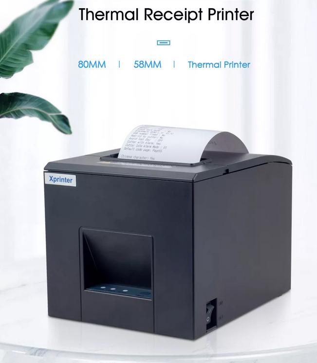 Принтер чеків Xprinter XP-E200M USB з автообрізчиком 80 мм (CN769) - фото 2