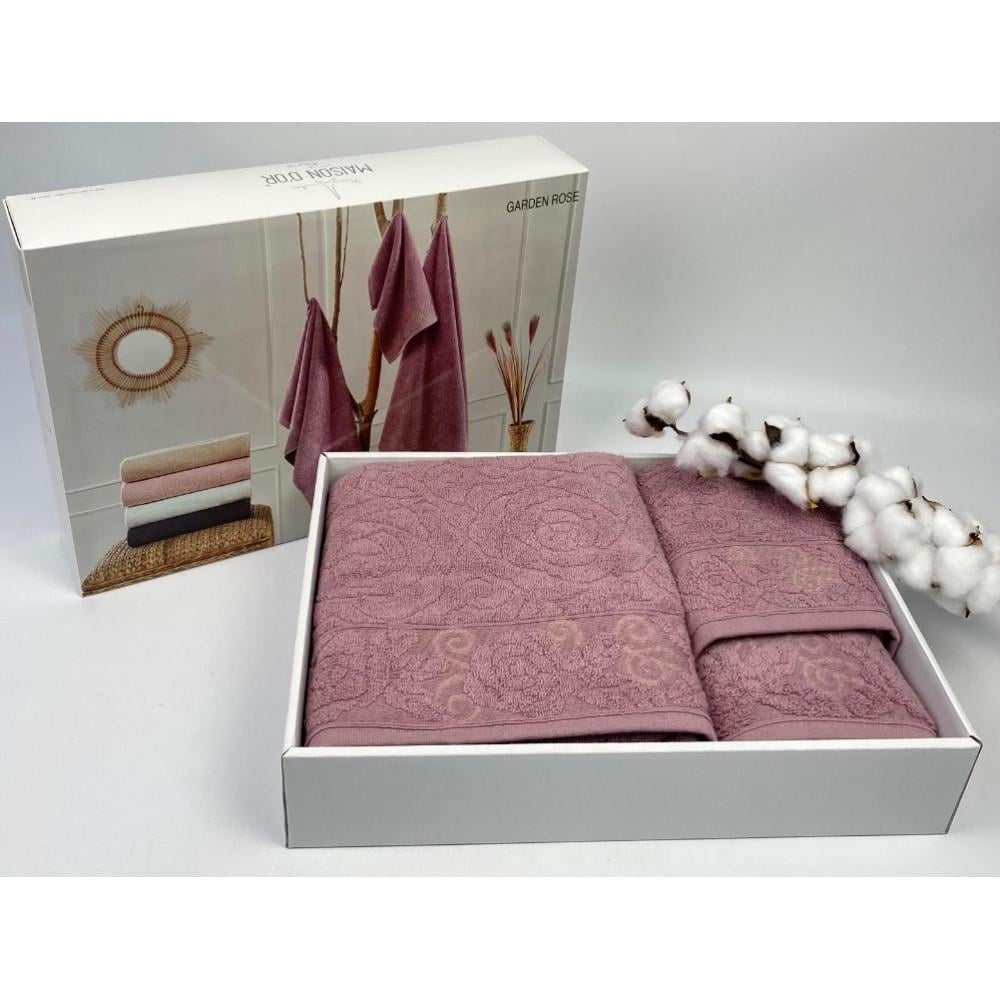 Набор полотенец Maison D'or Garden Rose lila 30x50/50x100/70x140 см (2000022280813)