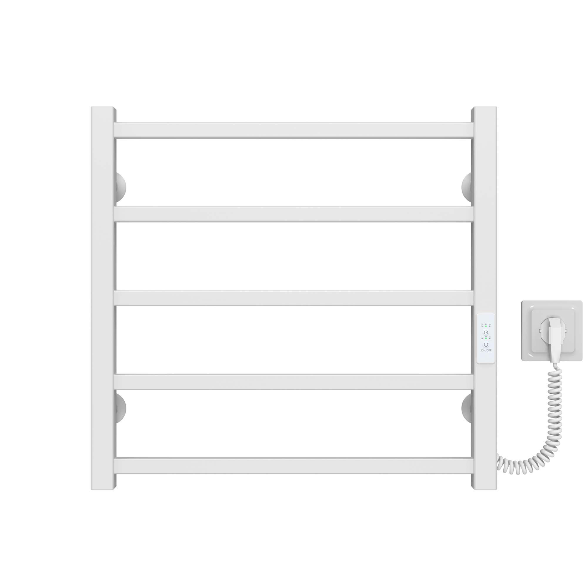 Полотенцесушитель электрический Deffi Forest П5 WD04 нержавеющая сталь 500х500 мм Белый (A.FR.50.50.5.EWR4)