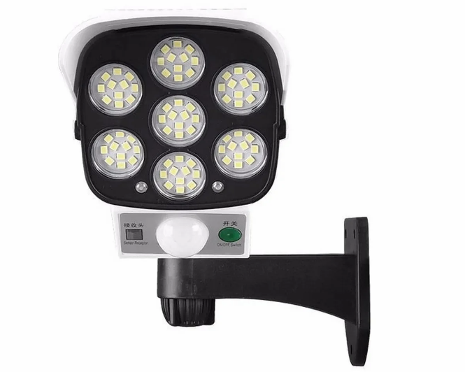 Муляж камеры наблюдения и прожектор 7 LED Solar Sensor Light (1568216383) - фото 5