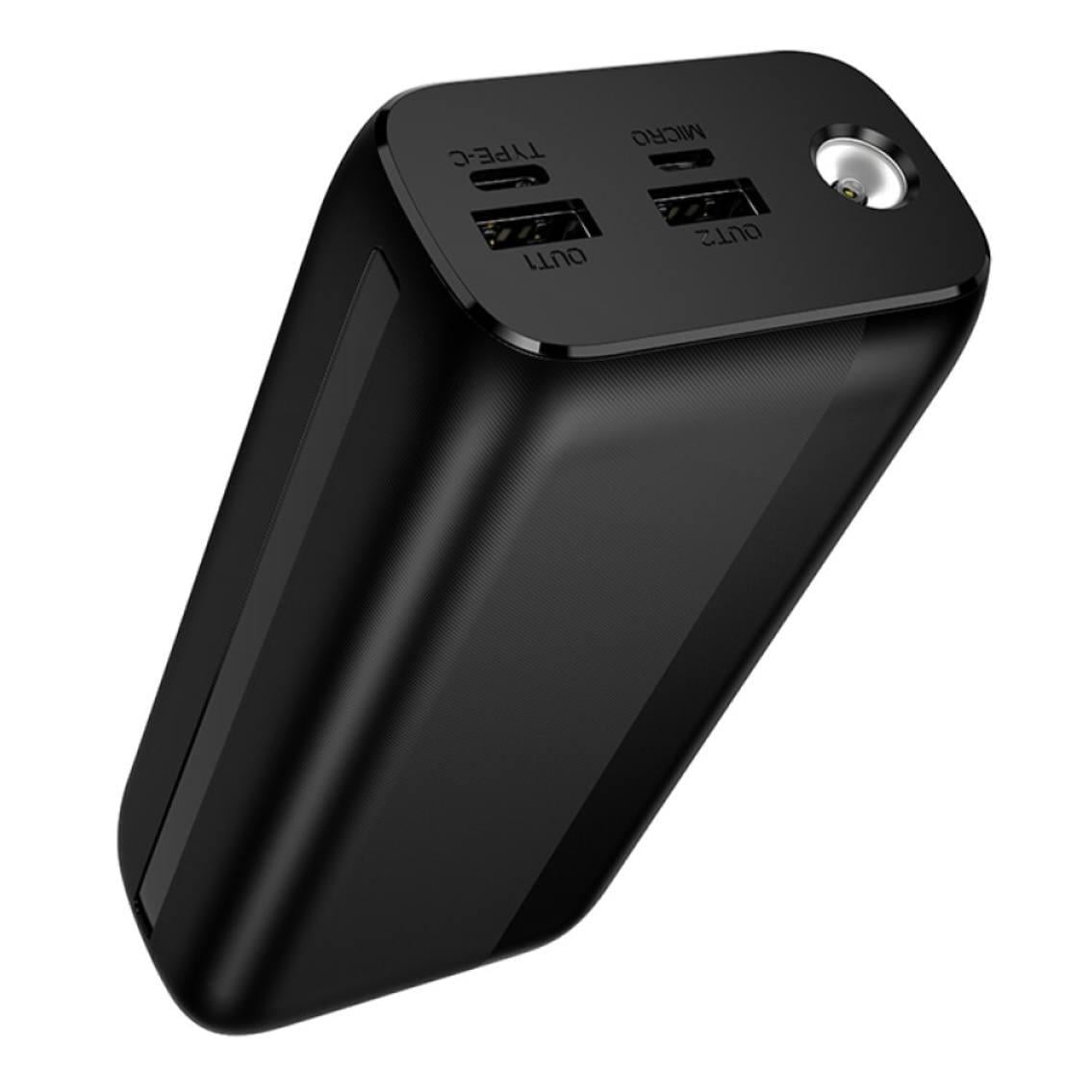 Повербанк Borofone BJ86A 30000mAh с фонариком Черный (RT201)